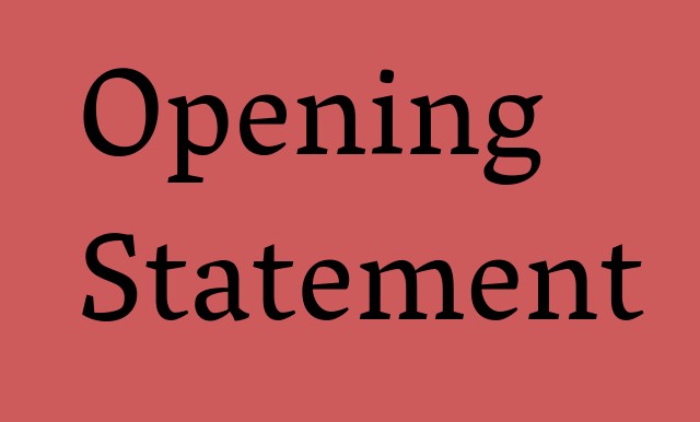 Opening Statement